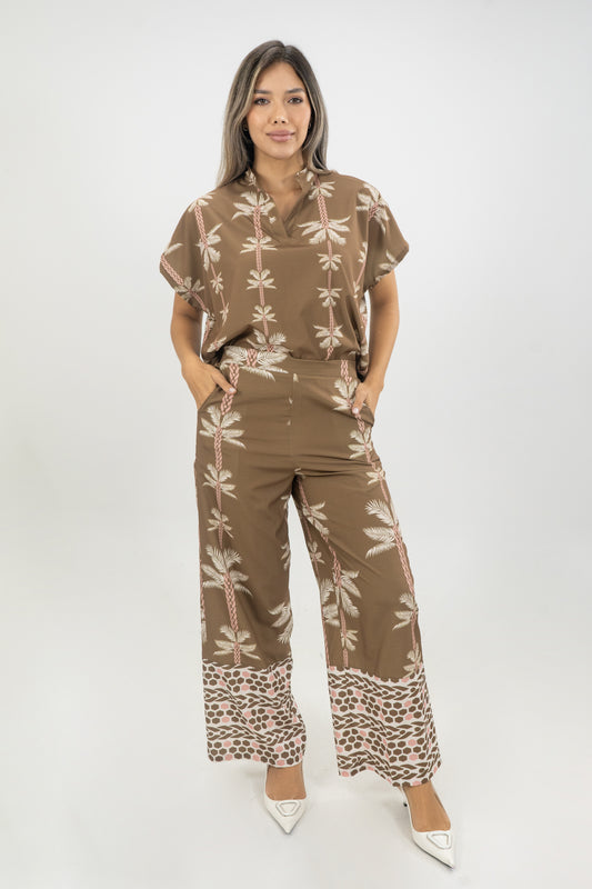 BLUSA SUSANA PALMERAS - COLOR SALVIA