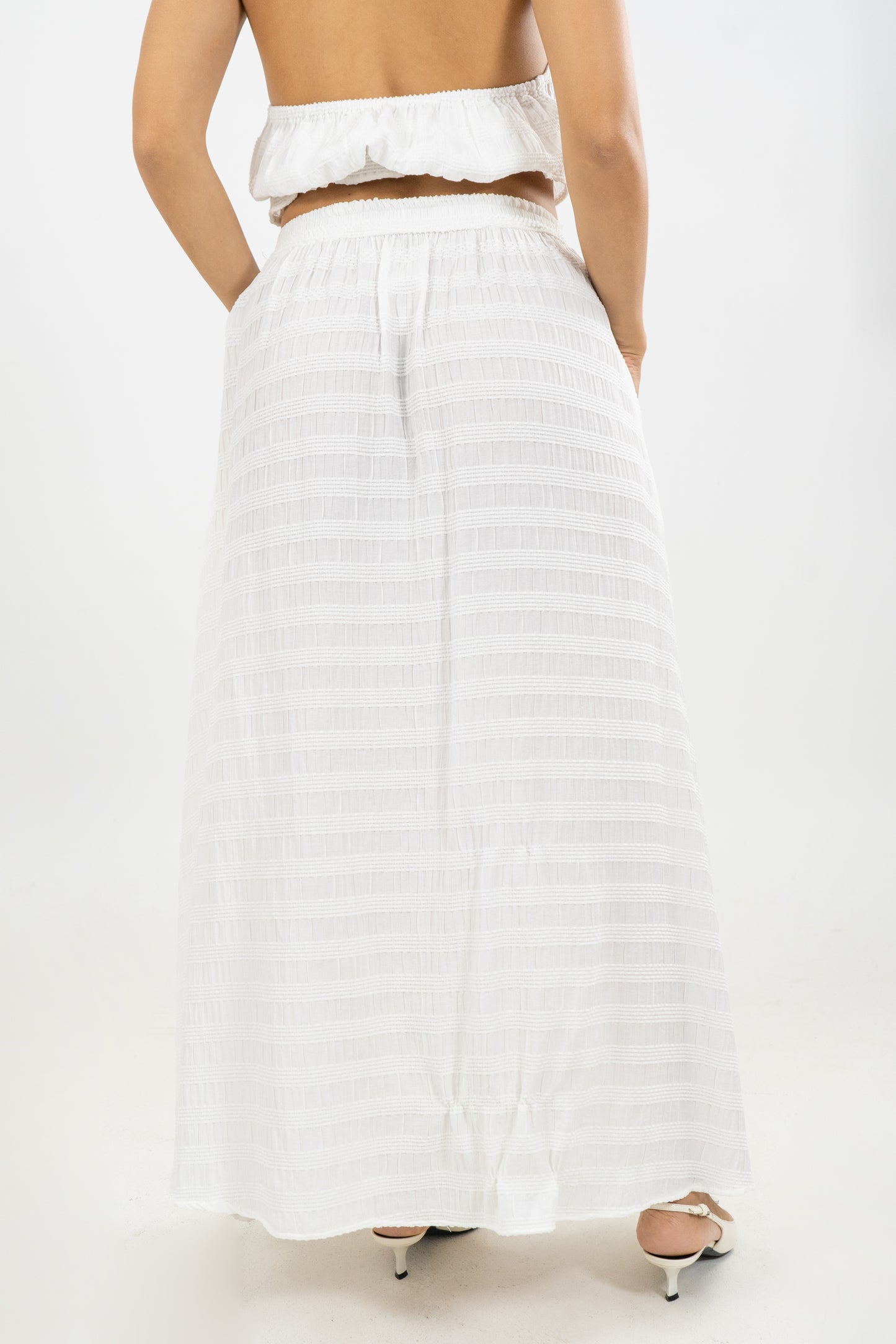 FALDA LUA PALMERA - COLOR BLANCO
