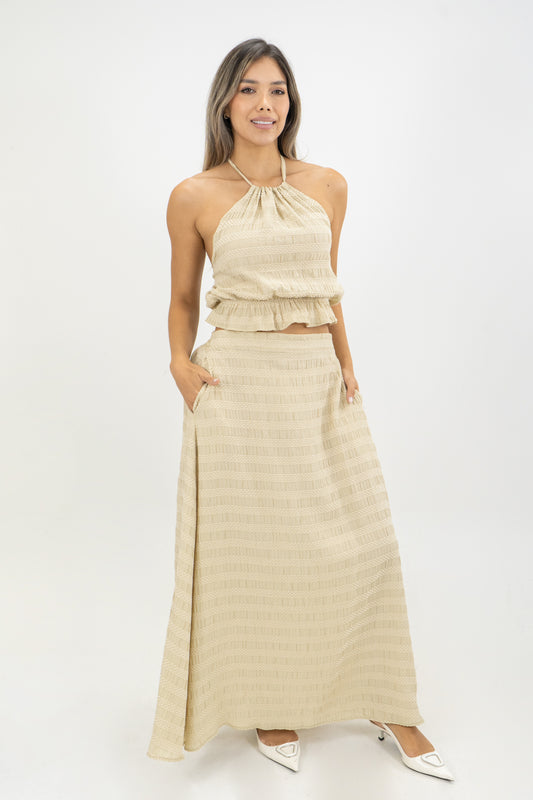 TOP UMA PALMERA - COLOR AVENA