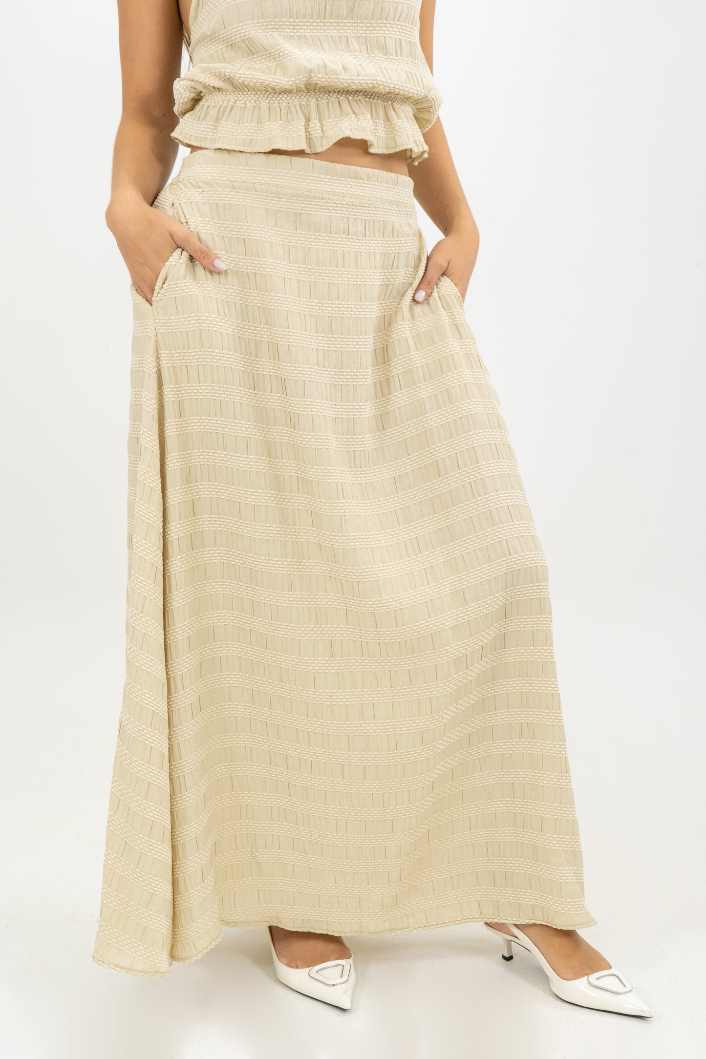 FALDA LUA PALMERA - COLOR AVENA