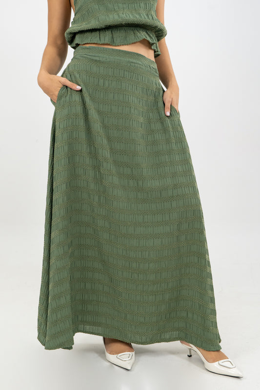 FALDA LUA PALMERA - COLOR VERDE