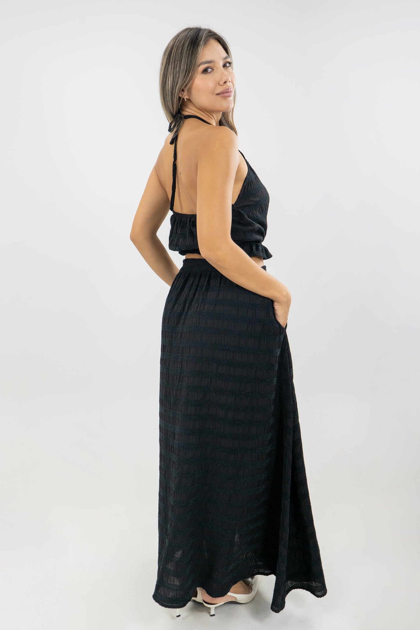 FALDA LUA PALMERA - COLOR NEGRO