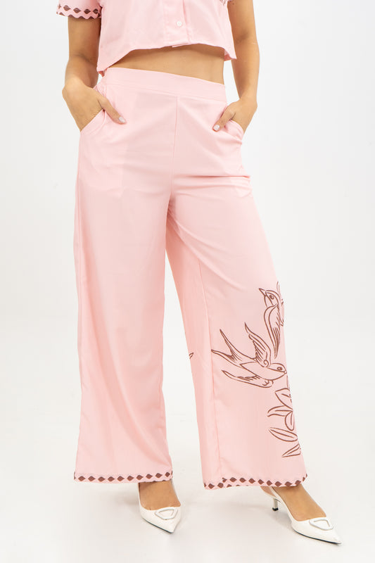 PANTALON ÁMBART TARTAN - COLOR ROSA