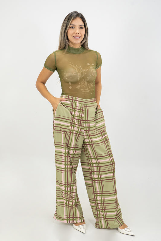 BUSO MALLA TARTAN - COLOR VERDE