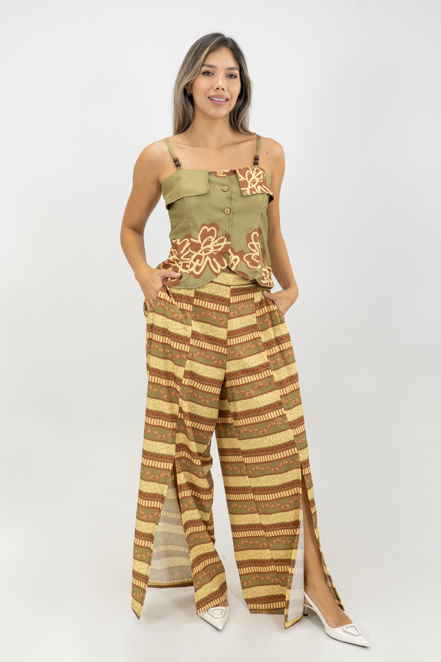 PANTALON ATENEA SAVANNA - COLOR AMARILLO