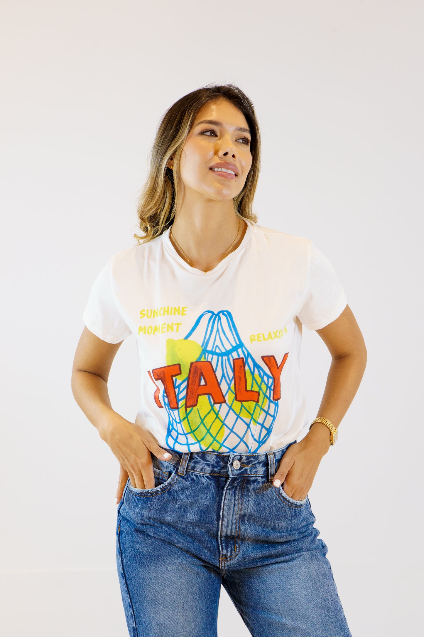 CAMISETA BÁSICA ESTAMPADA ITALY