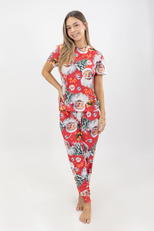 PIJAMA PANTALON LARGO SUBLIMADO MUJER SANTA