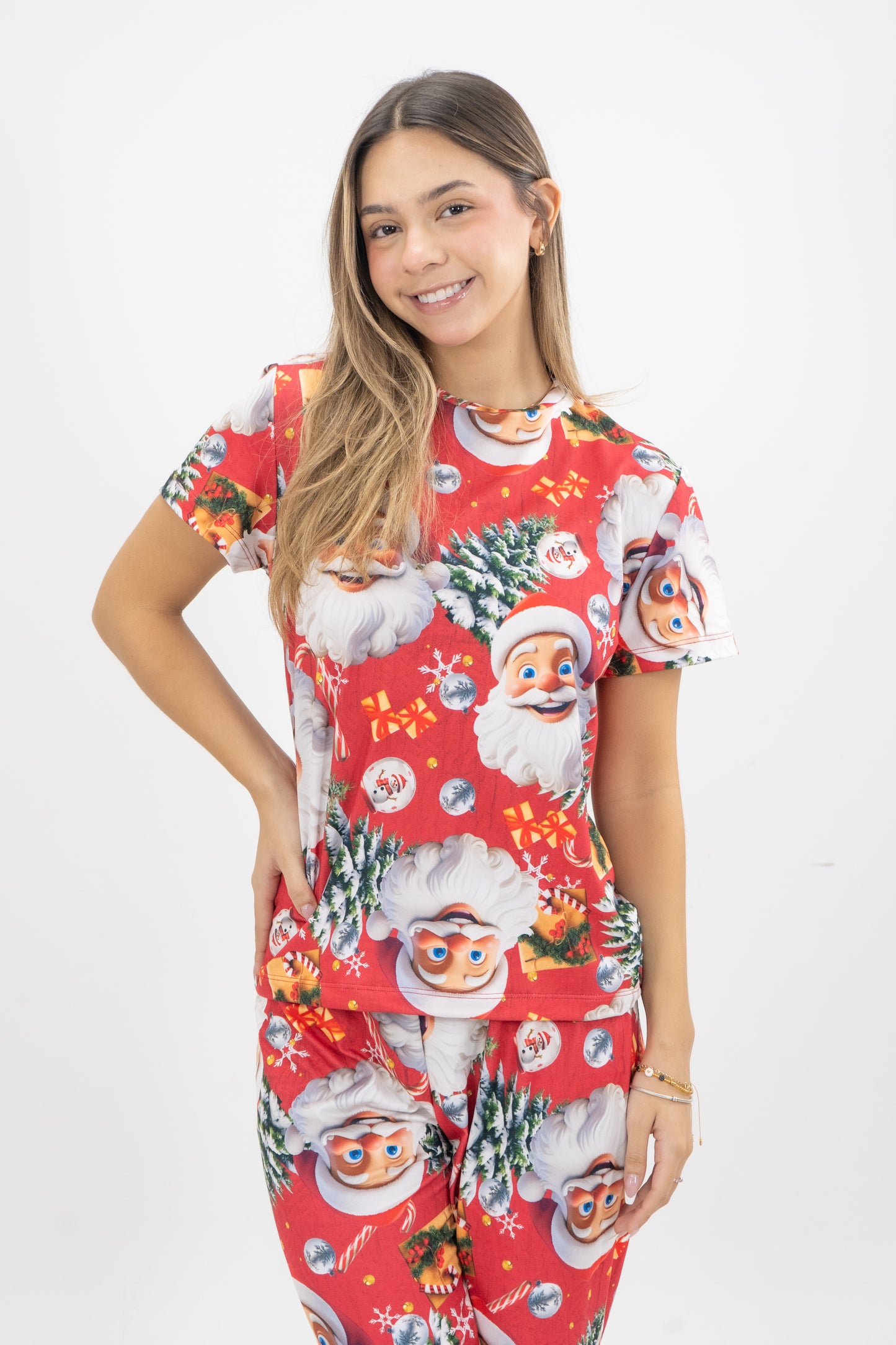 PIJAMA PANTALON LARGO SUBLIMADO MUJER SANTA
