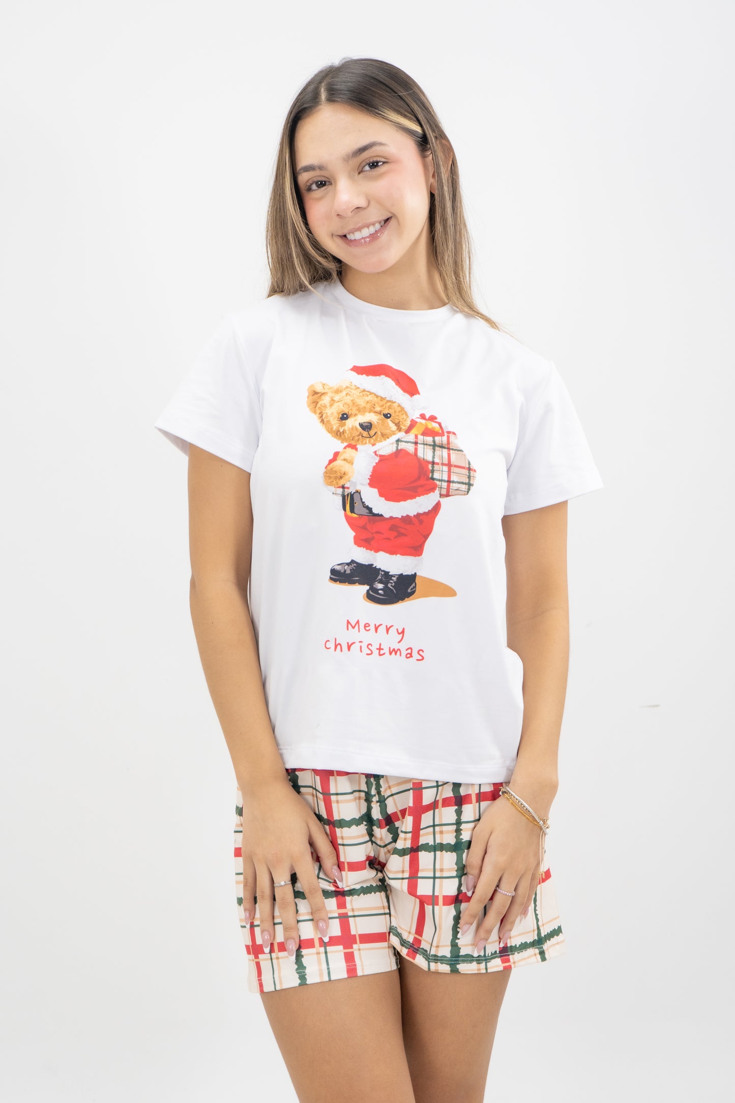 PIJAMA SHORT MUJER MERRY CHRISTMAS