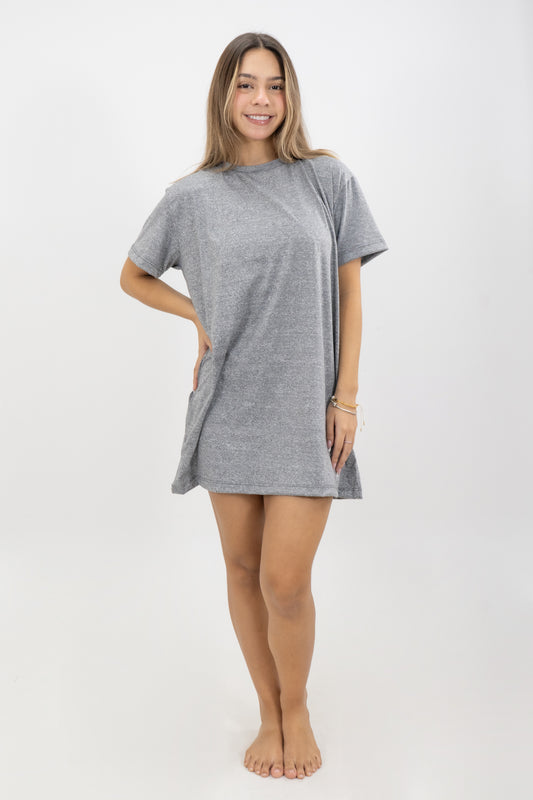 PIJAMA BATA GRIS JASPE