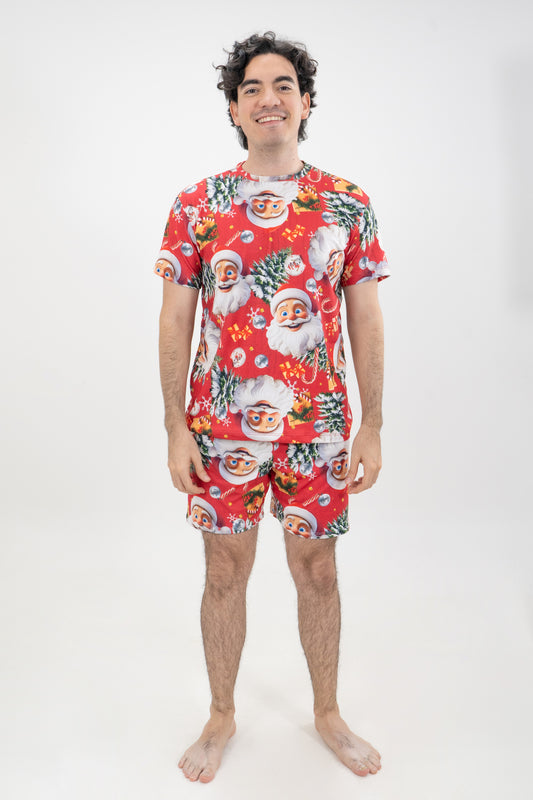 PIJAMA PANTALONETA SUBLIMADA HOMBRE SANTA