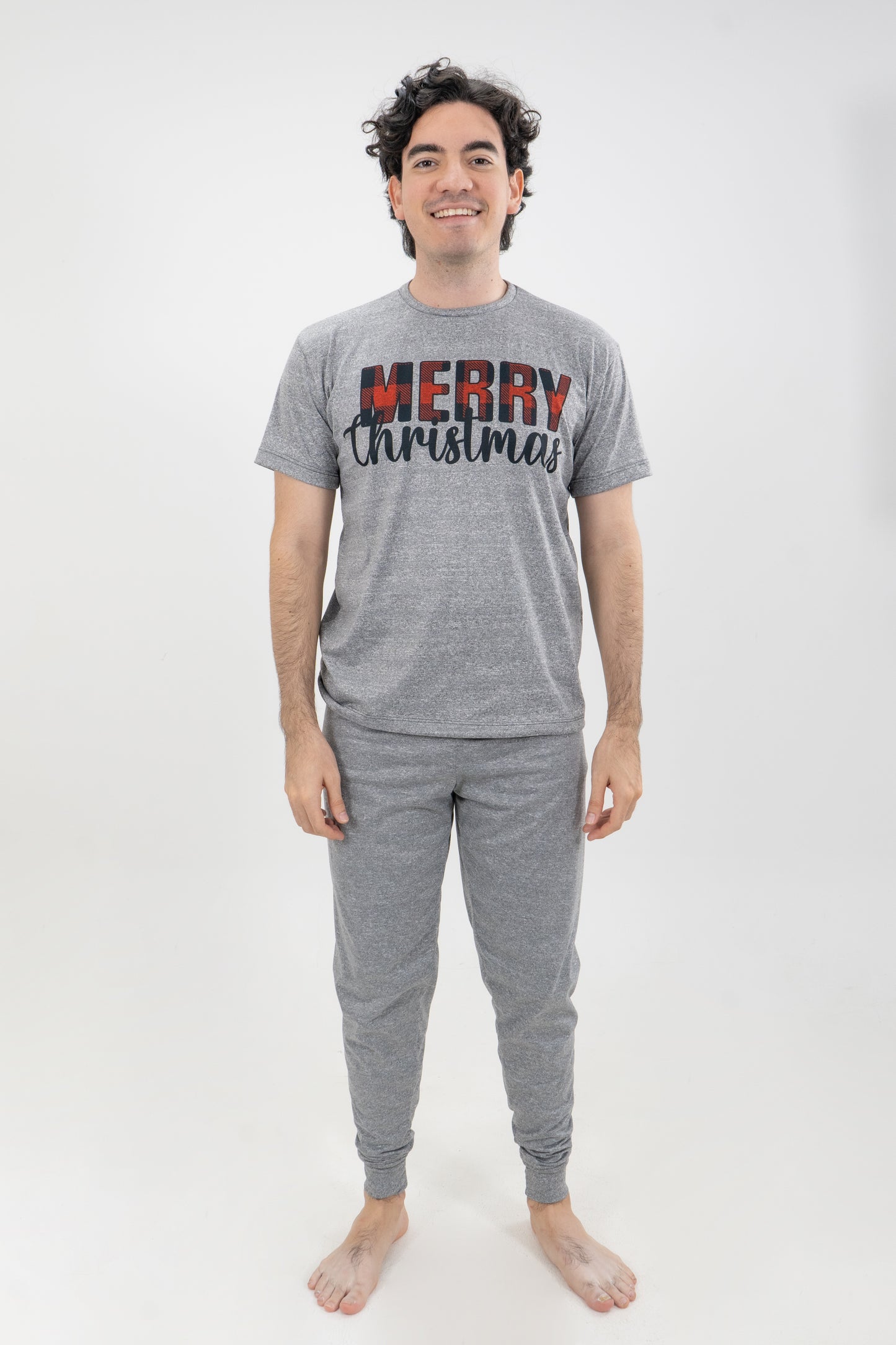 PIJAMA HOMBRE CAMISETA GRIS JASPE II