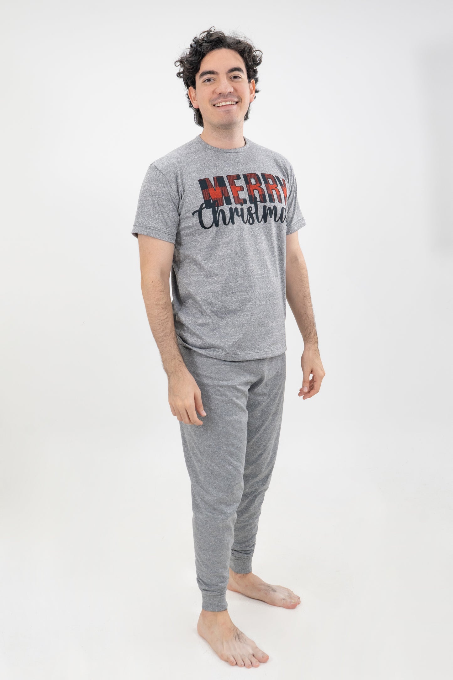PIJAMA HOMBRE PANTALON GRIS JASPE II