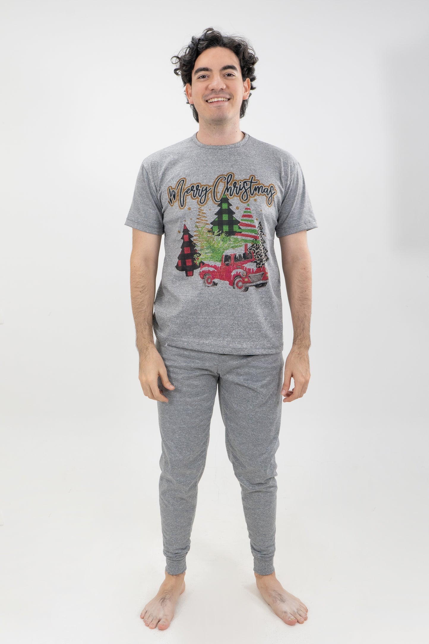 PIJAMA HOMBRE PANTALON GRIS JASPE I