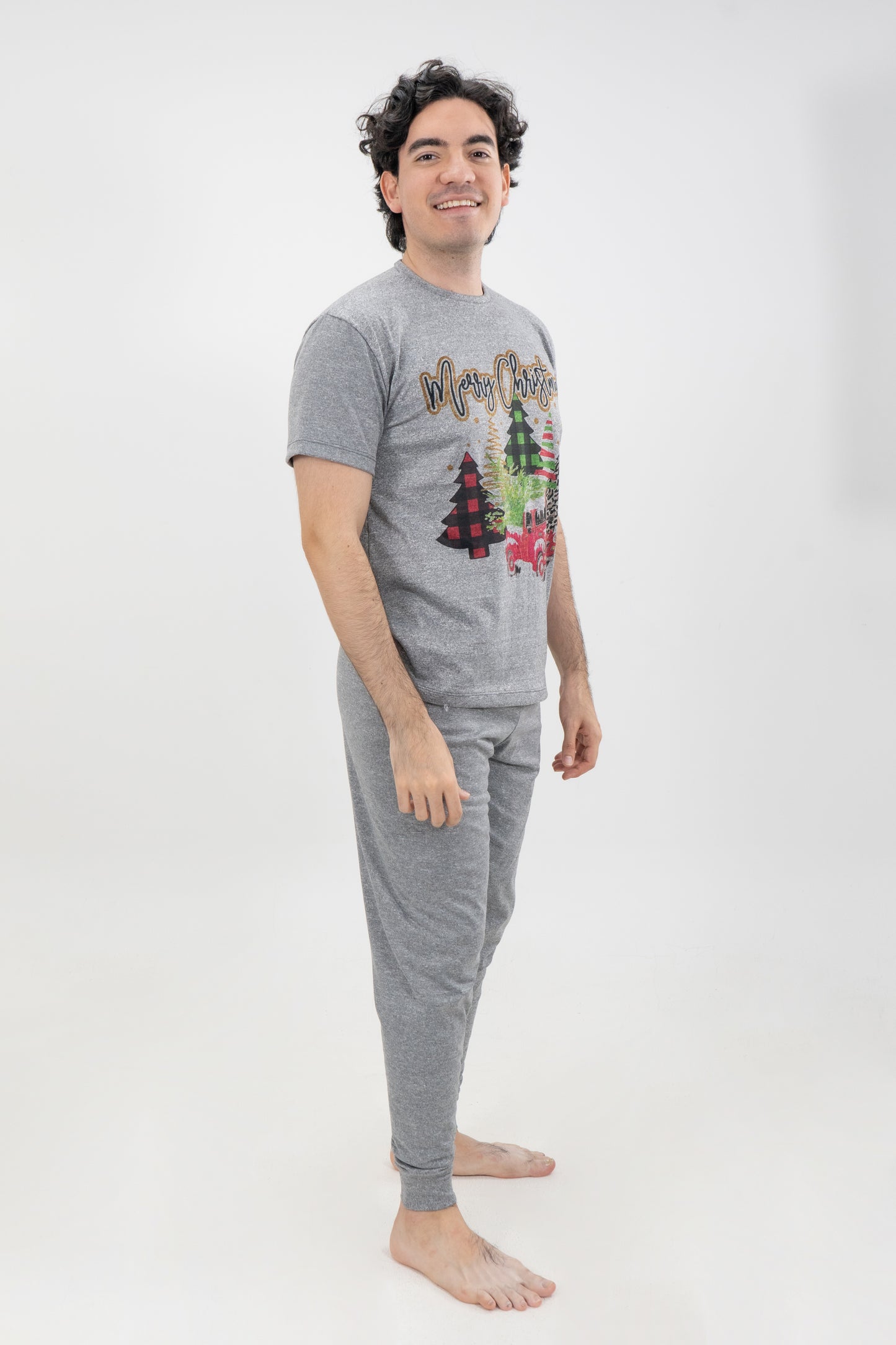 PIJAMA HOMBRE PANTALON GRIS JASPE I