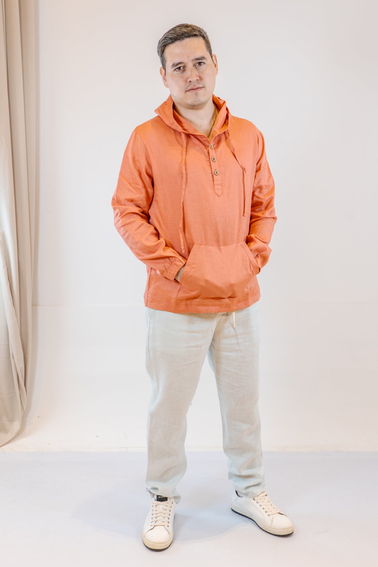 HOODIE LINO MANGA LARGA GINGER DE HOMBRE