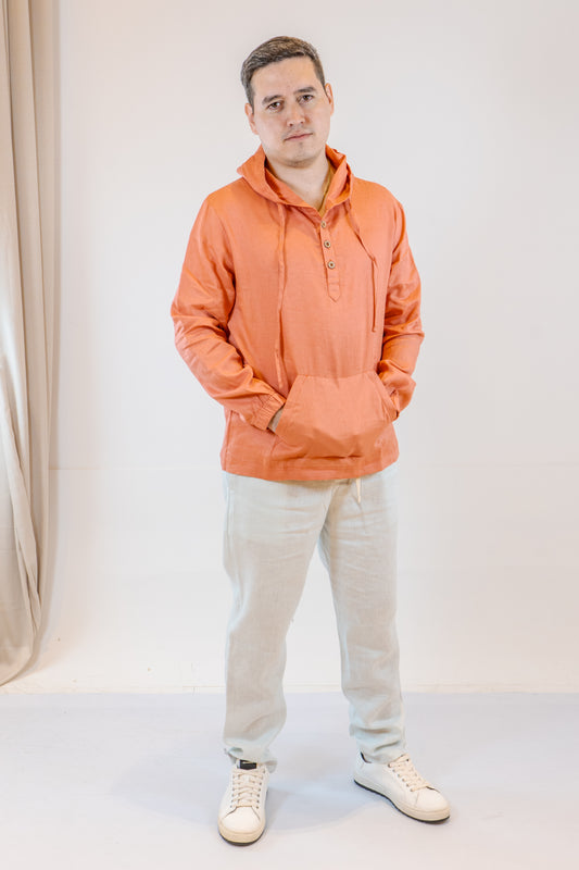 HOODIE LINO MANGA LARGA GINGER DE HOMBRE