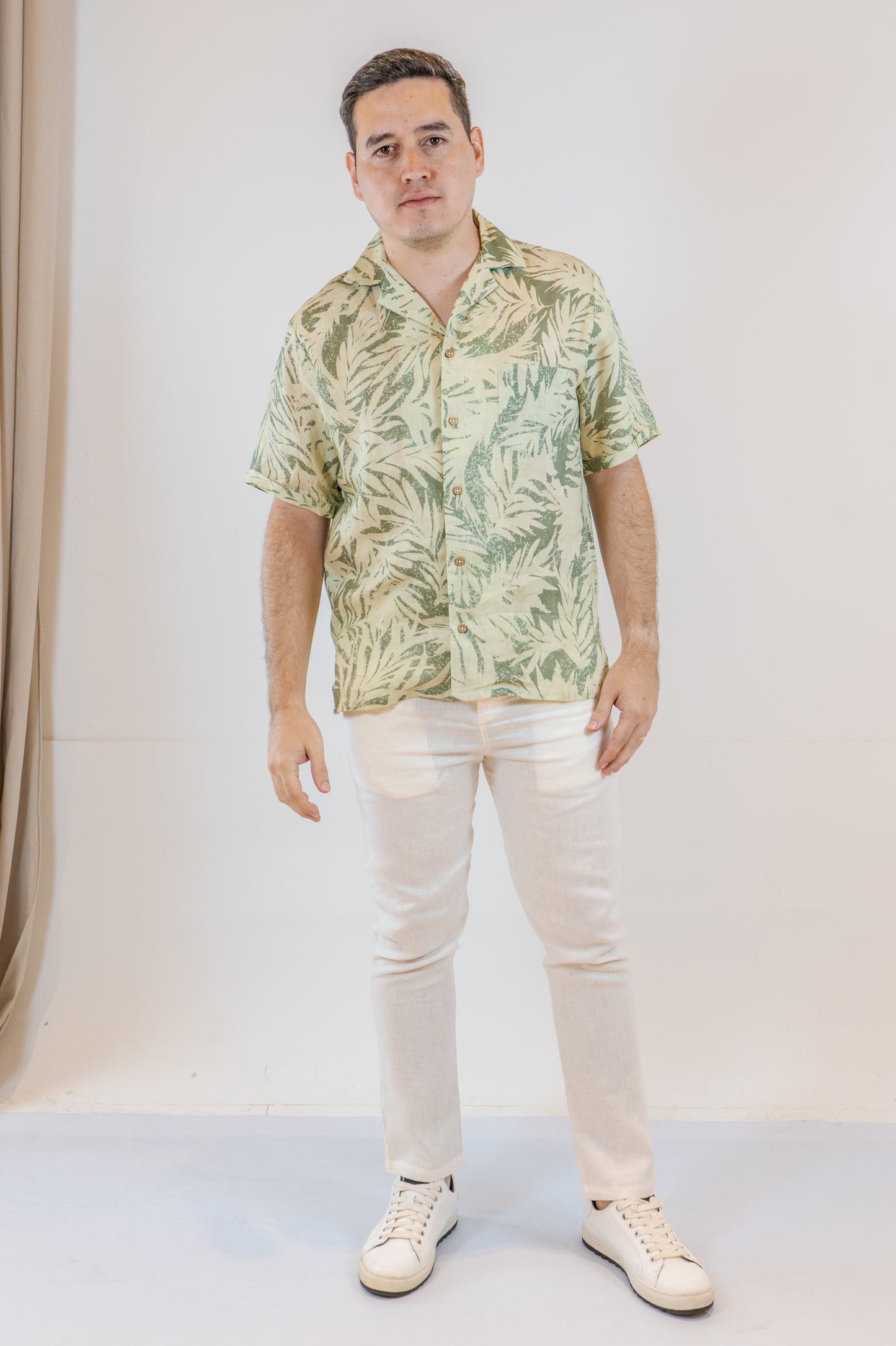 CAMISA LINO CASTELAR TIE DYE DE HOMBRE