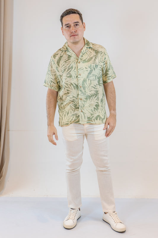 CAMISA LINO CASTELAR TIE DYE DE HOMBRE