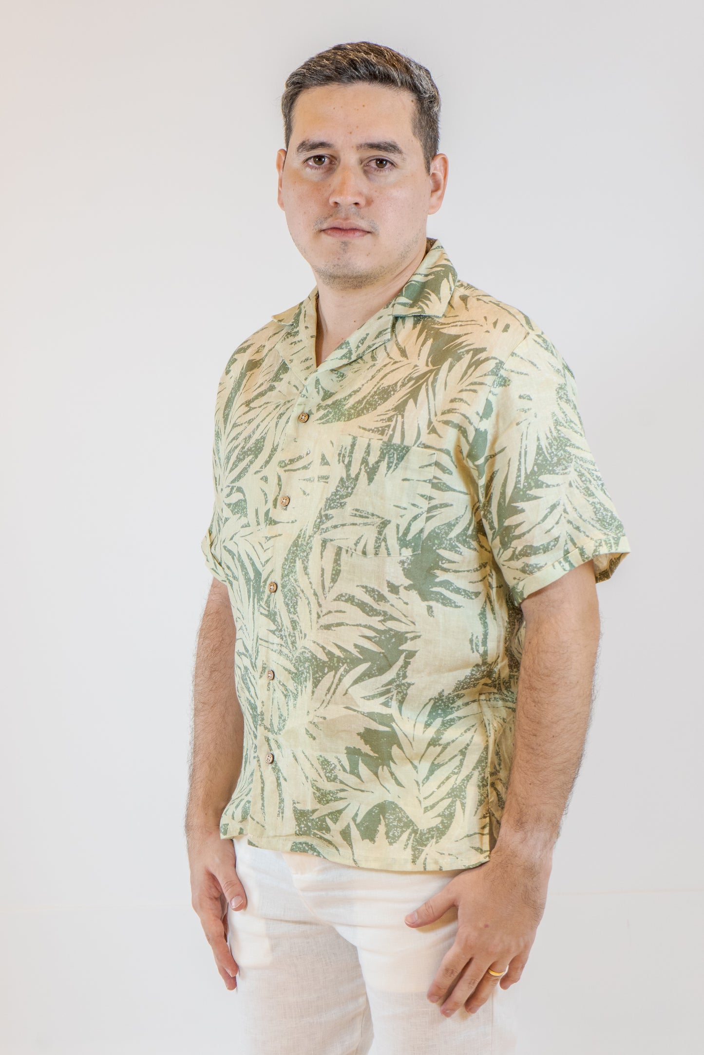 CAMISA LINO CASTELAR TIE DYE DE HOMBRE