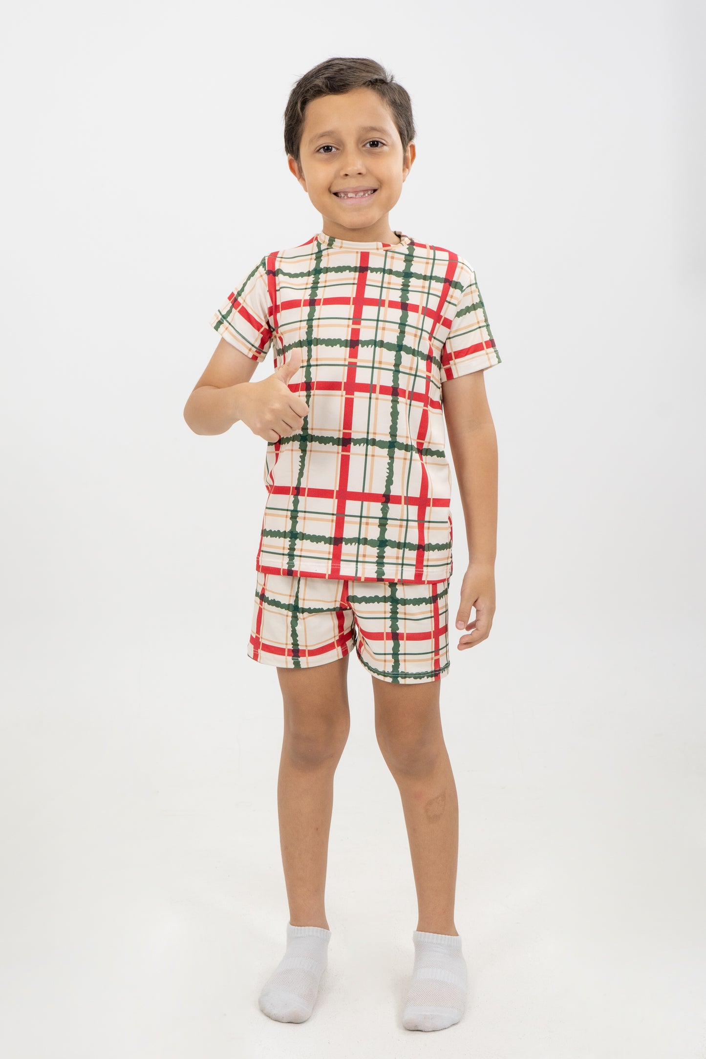 PIJAMA SHORT SUBLIMADA NIÑOS MERRY CHRISTMAS