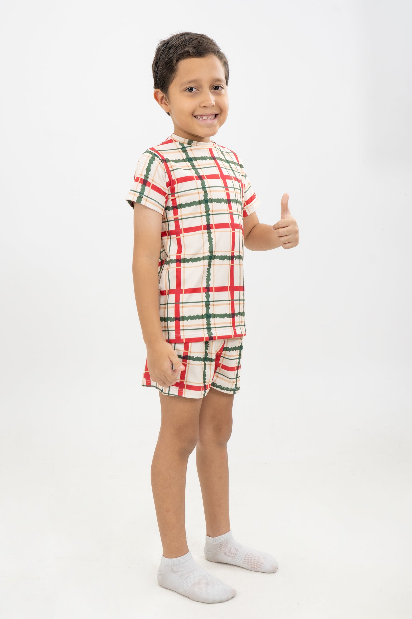 PIJAMA SHORT SUBLIMADA NIÑOS MERRY CHRISTMAS