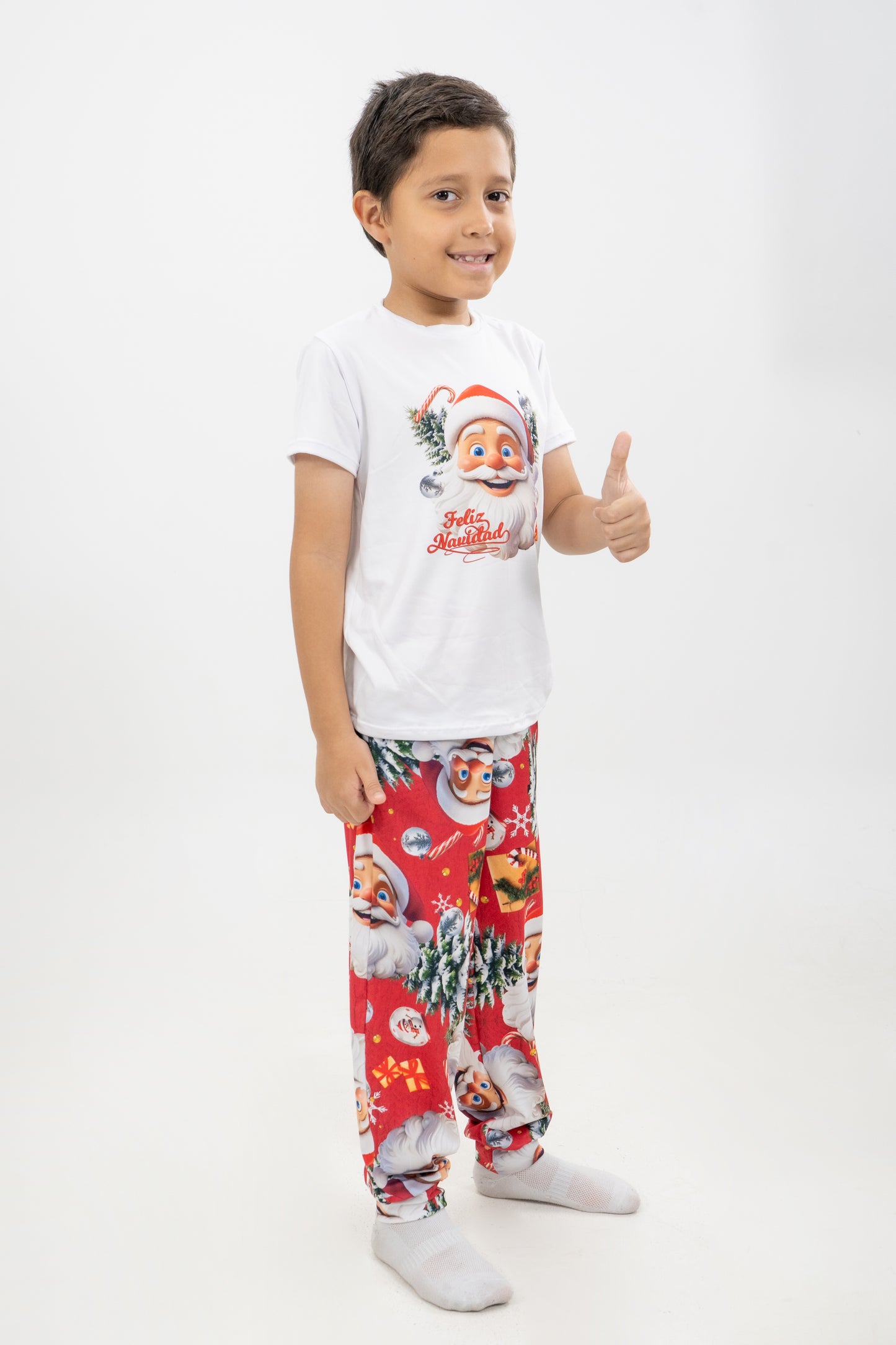 PIJAMA PANTALON LARGO NIÑOS SANTA