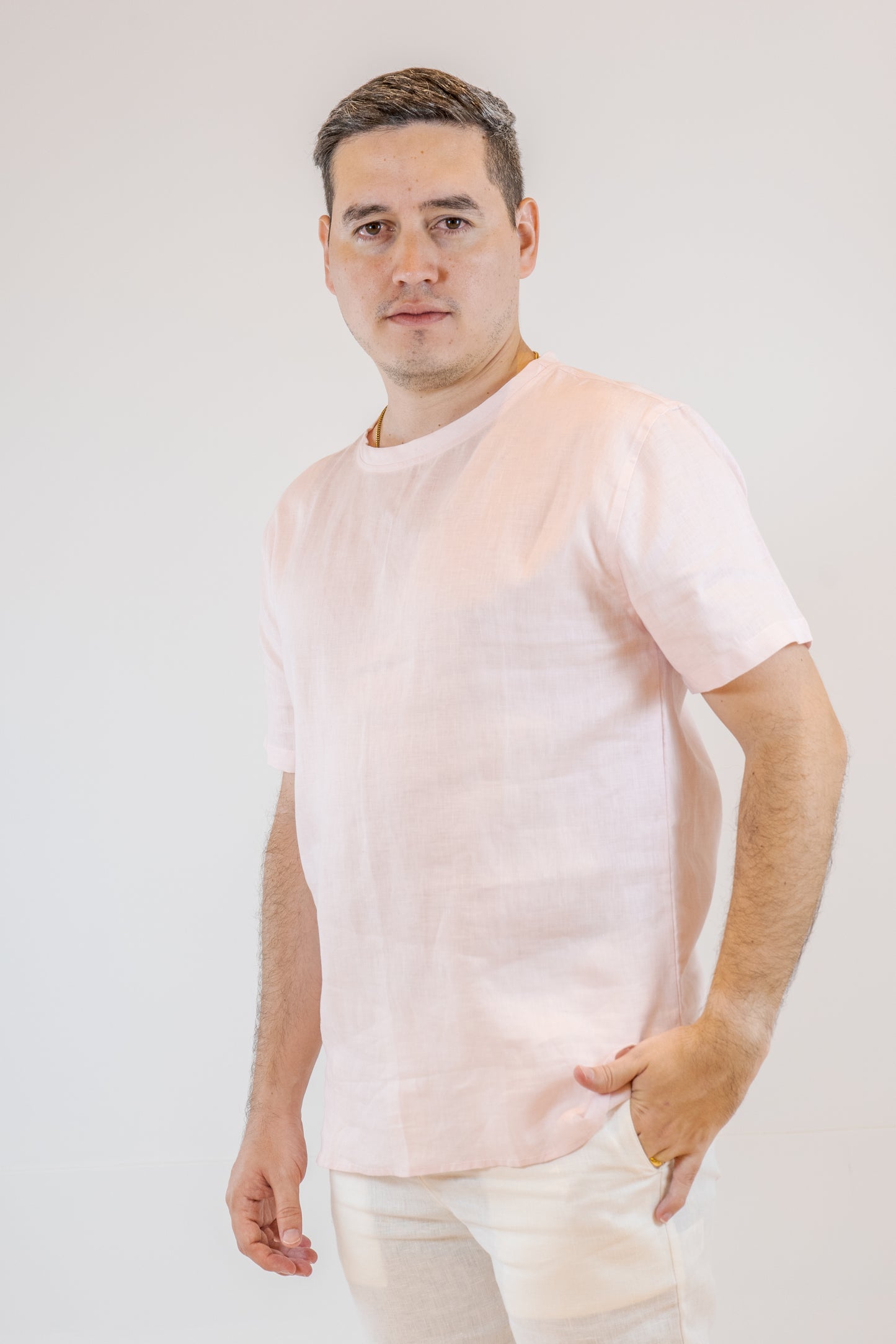 CAMISETA COOLINO ROSADO DE HOMBRE