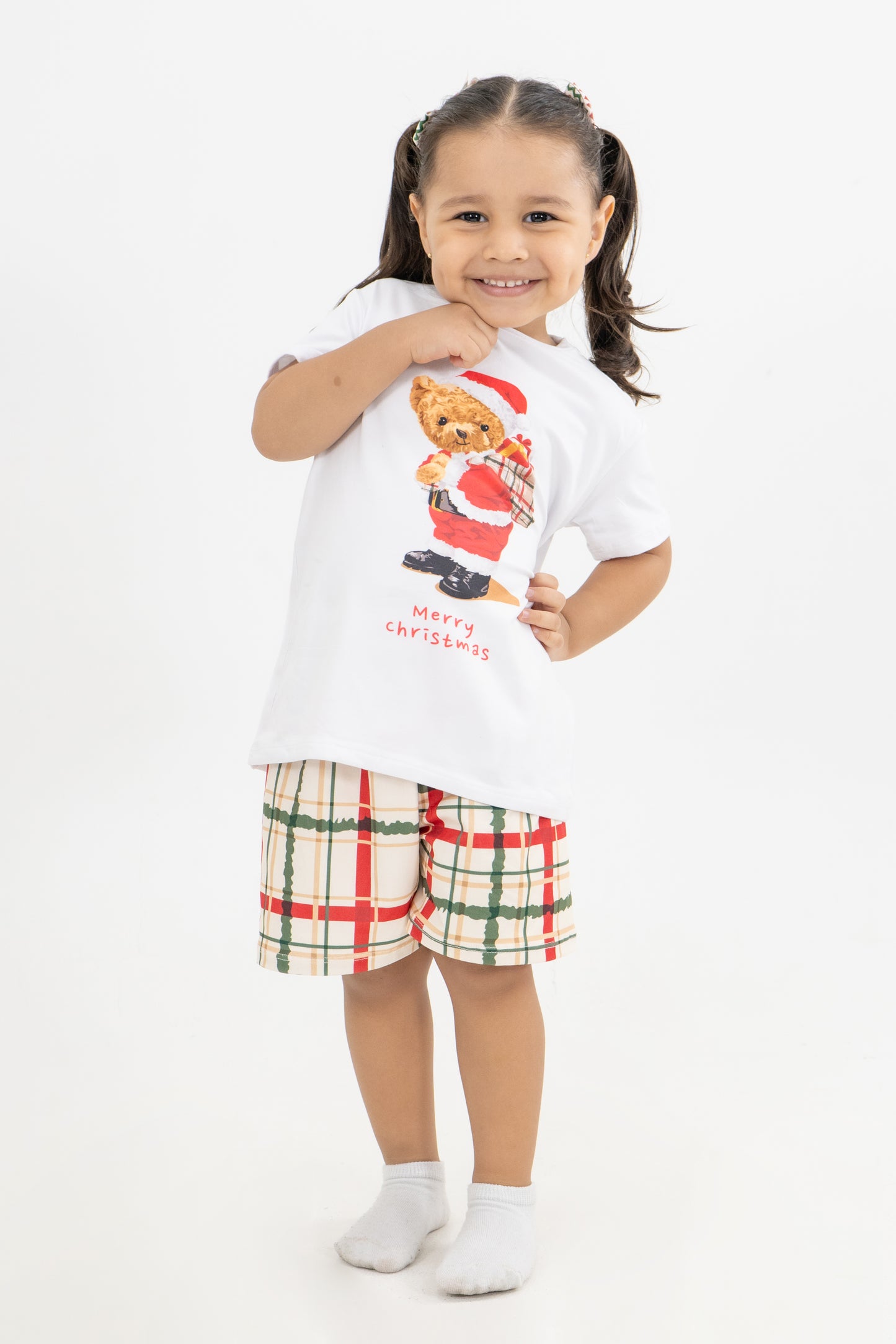 PIJAMA SHORT NIÑOS MERRY CHRISTMAS