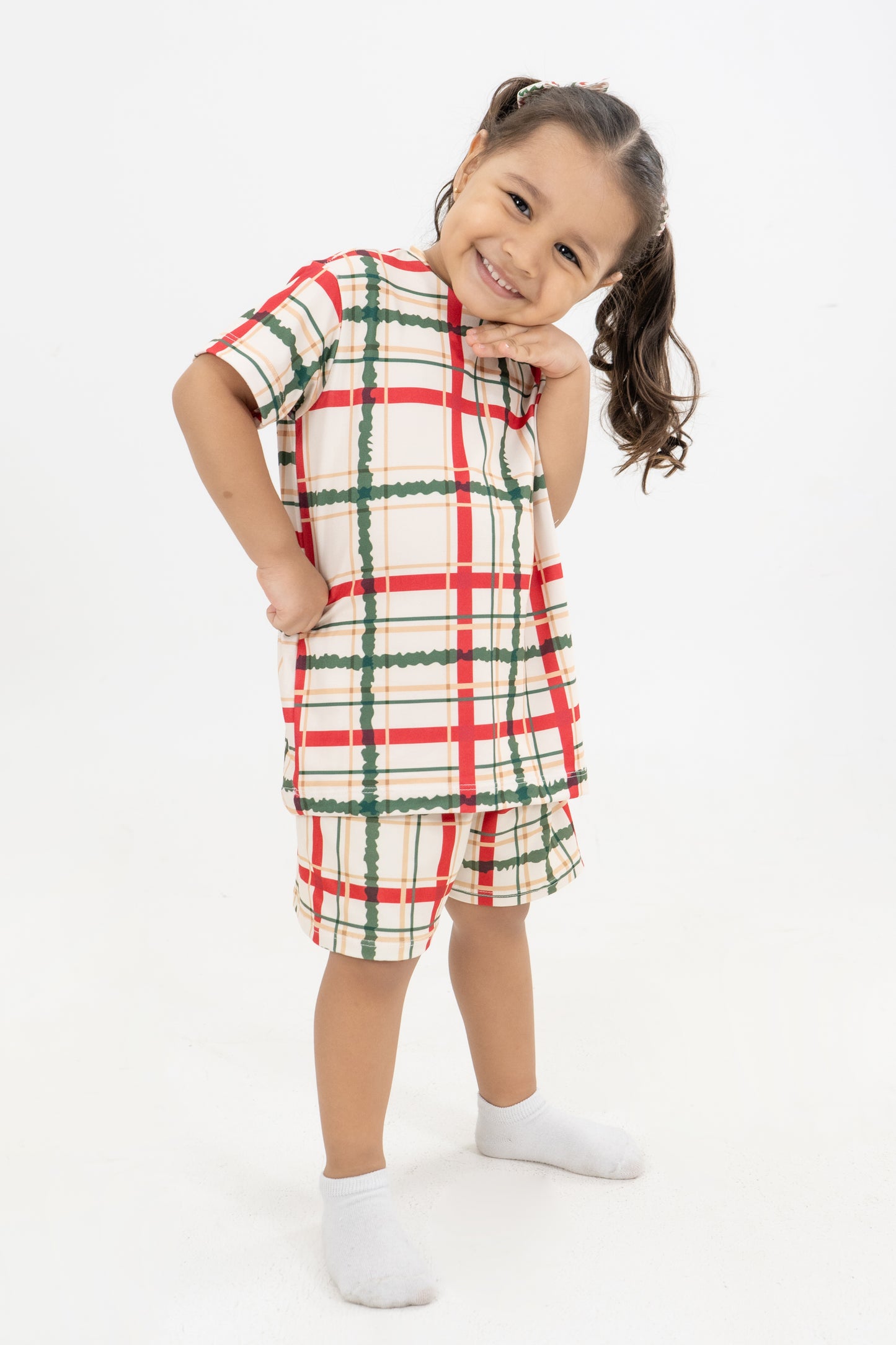 PIJAMA SHORT SUBLIMADA NIÑOS MERRY CHRISTMAS