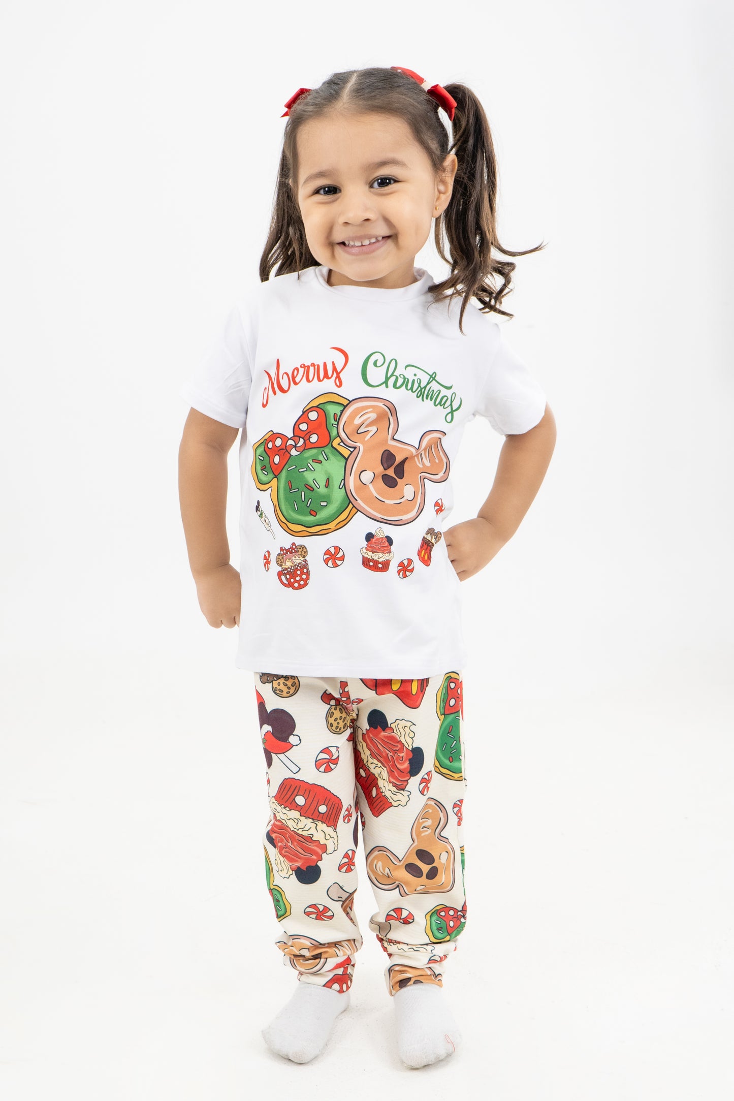 PIJAMA PANTALON LARGO NIÑOS MICKEY DULCE NAVIDAD