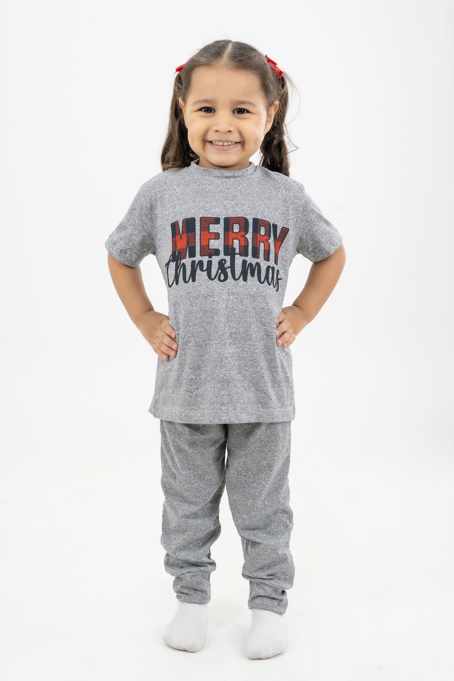 PIJAMA CAMISETA NIÑOS GRIS JASPE II