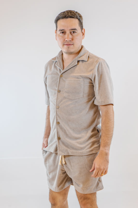 TERRY SHORT GRIS DE HOMBRE