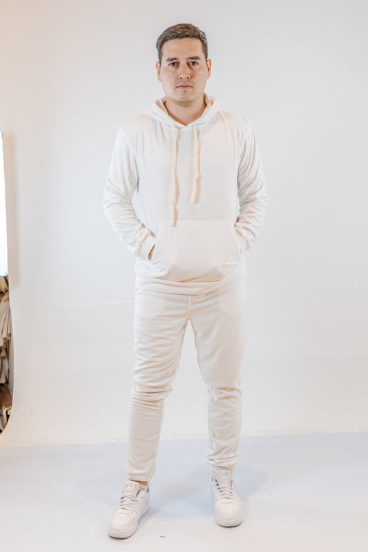 TERRY HOODIE  BLANCO DE HOMBRE