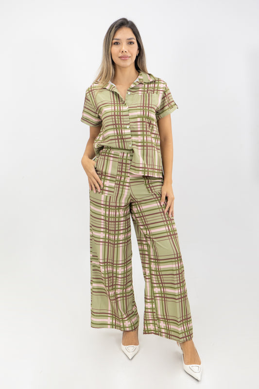 PANTALON ÁMBART TARTAN ST - COLOR VERDE