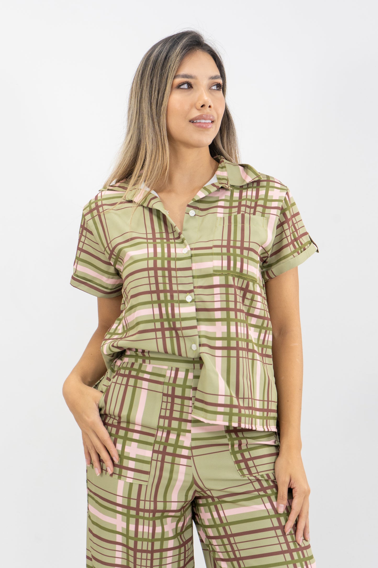 CAMISA ALEJANDRA TARTAN ST - COLOR VERDE