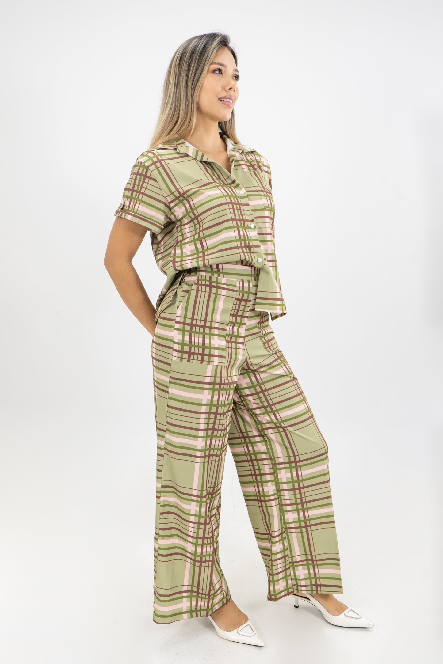 CAMISA ALEJANDRA TARTAN ST - COLOR VERDE