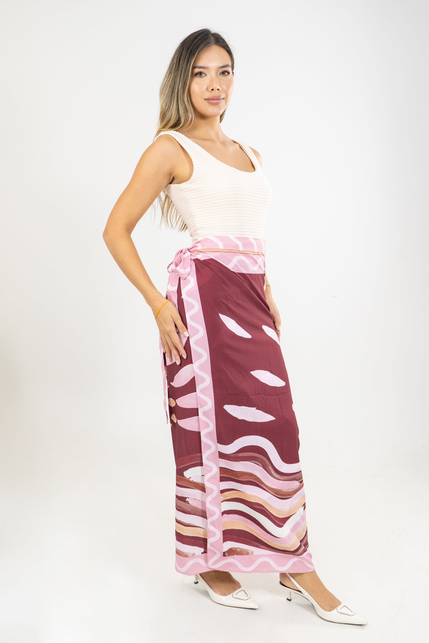 PAREO COLUMBINA SOLNACIENTE  - COLOR VINO TINTO