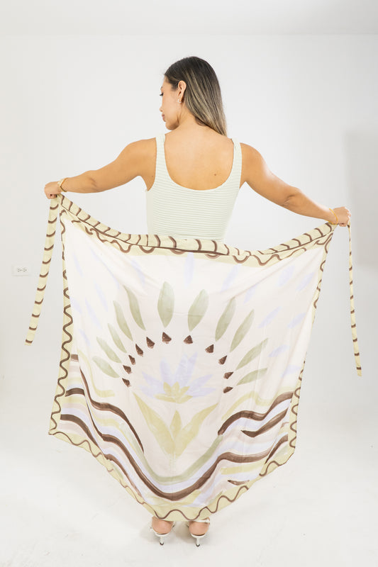 PAREO COLUMBINA SOLNACIENTE - COLOR CREMA