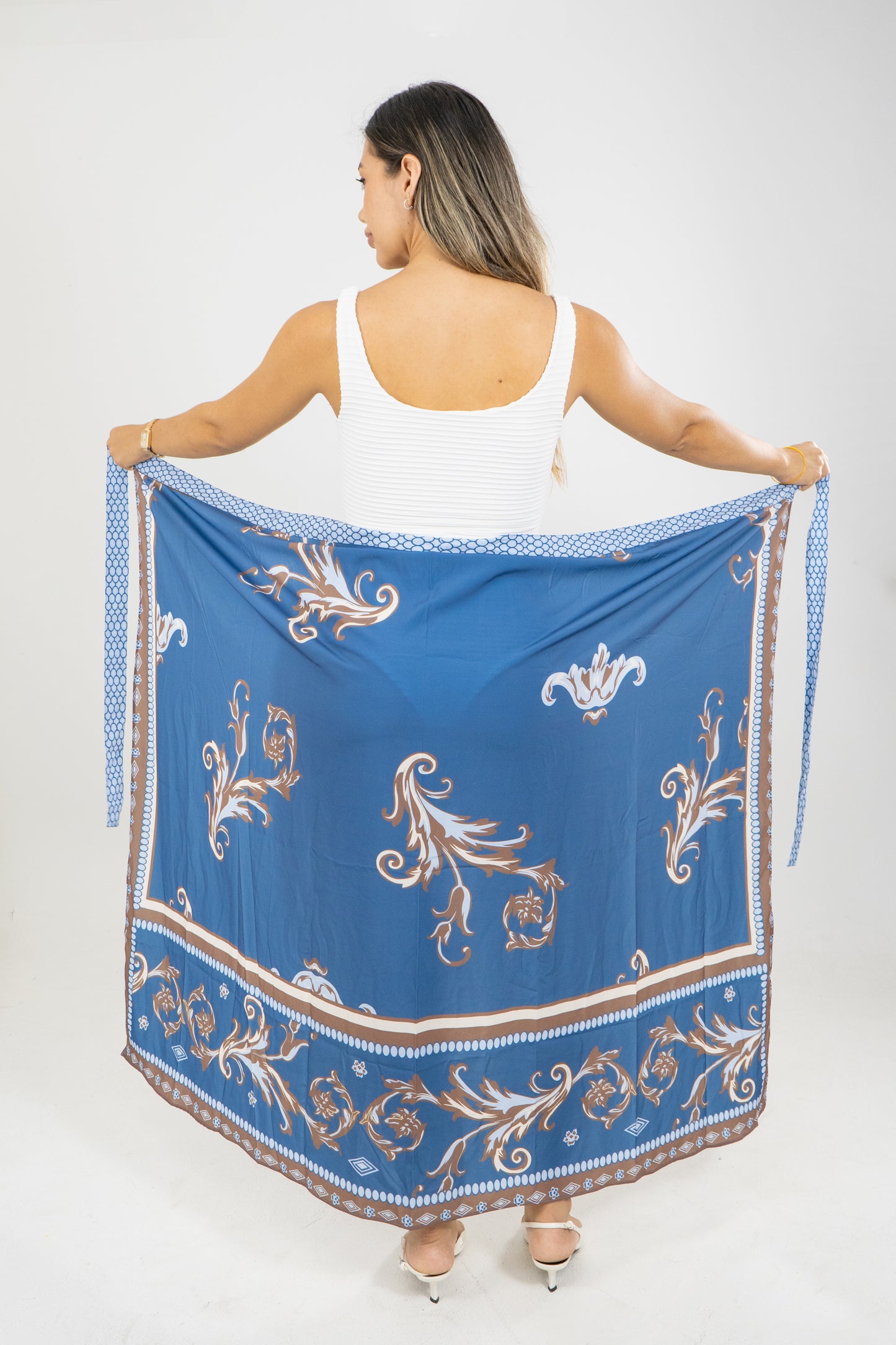 PAREO COLUMBINA ETERNA  - COLOR AZUL