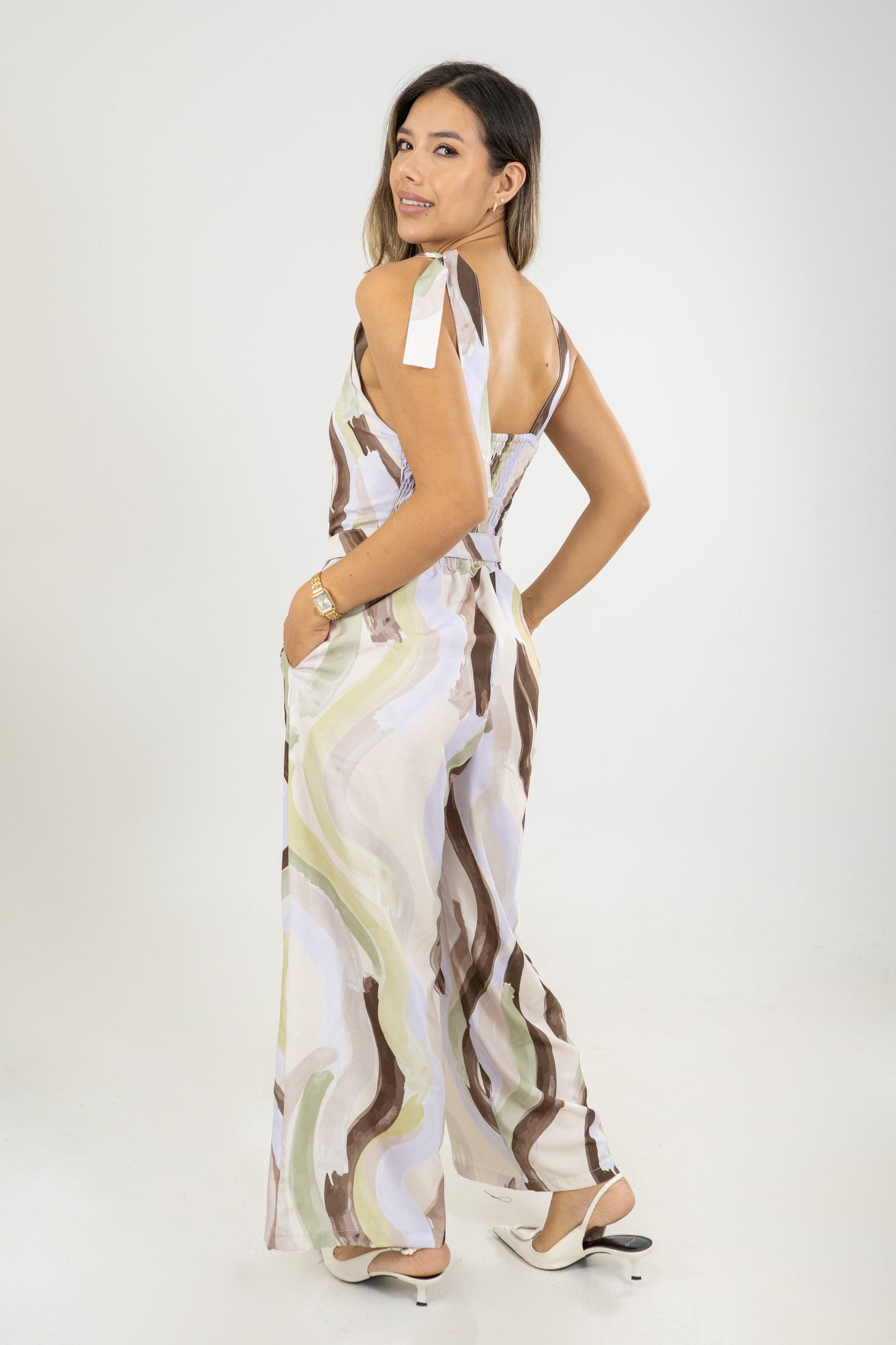 ENTERIZO KATTY SOLNACIENTE - COLOR CREMA