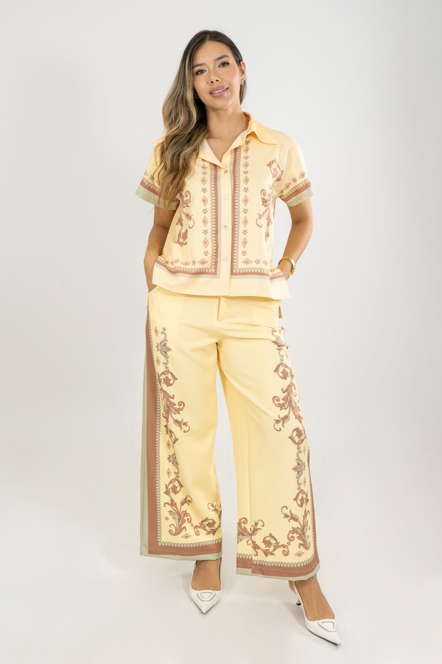 PANTALON DUNA ETERNA - COLOR AMARILLO