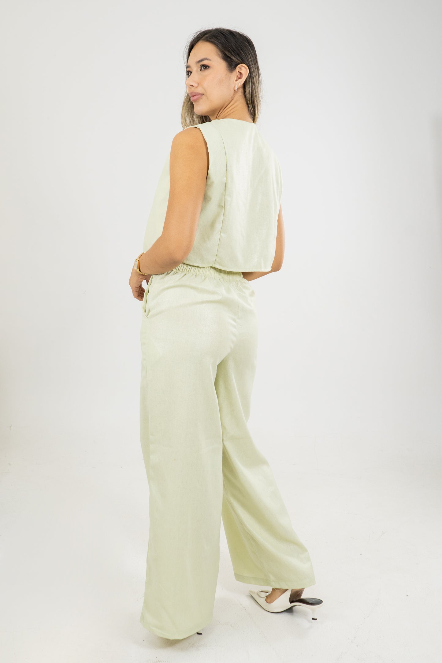 CHALECO PATI - COLOR VERDE MATCHA