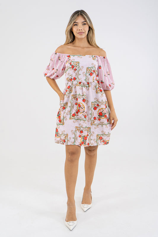 VESTIDO CORTO SOF - ROSA