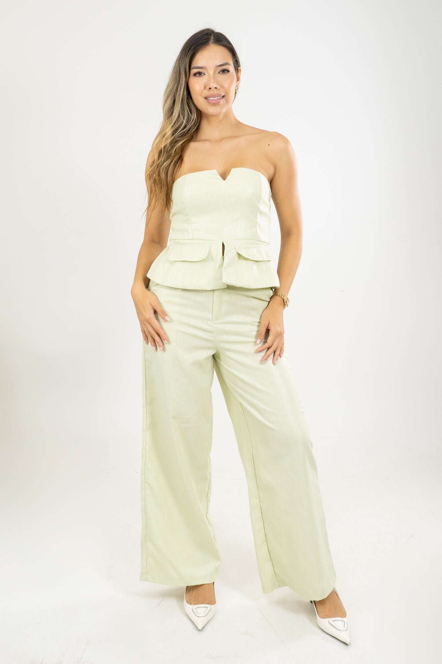 PANTALON DUNA - COLOR VERDE MATCHA