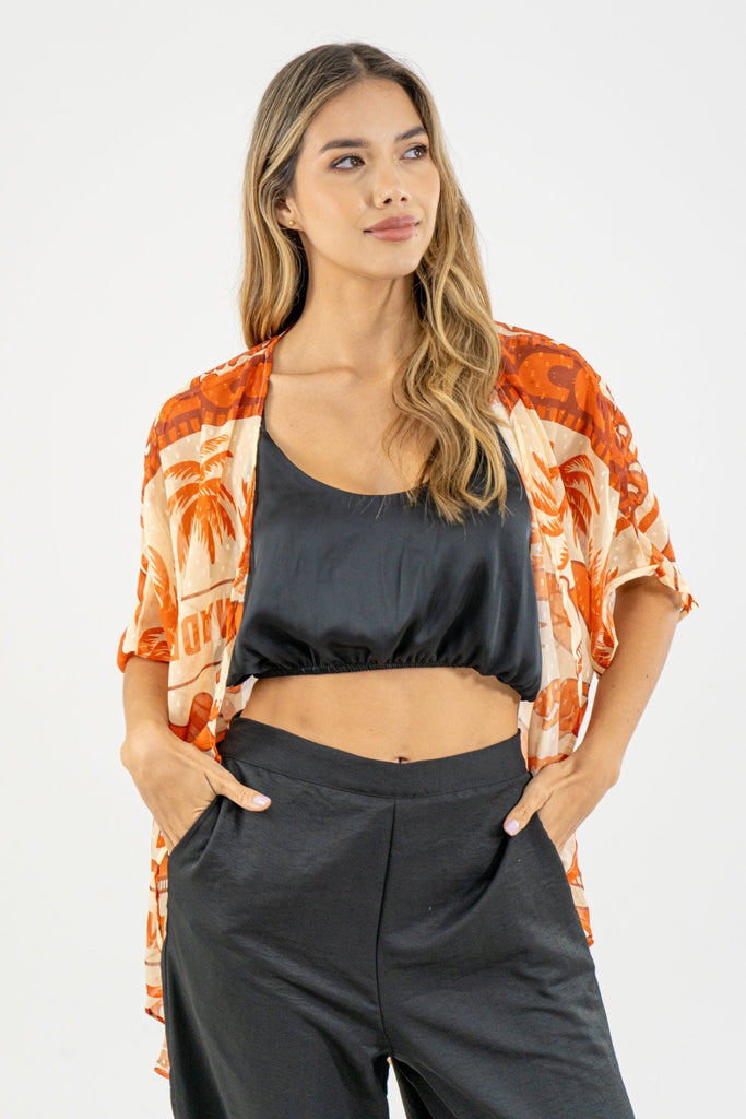 KIMONO KIM II - MARRÓN - Sofisticadas