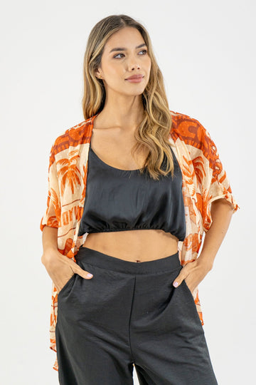KIMONO KIM II - MARRÓN - Sofisticadas