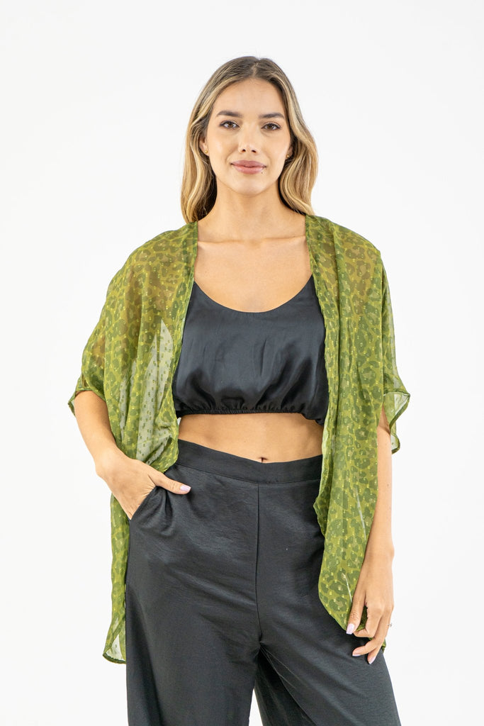 KIMONO KIM II - VERDE - Sofisticadas