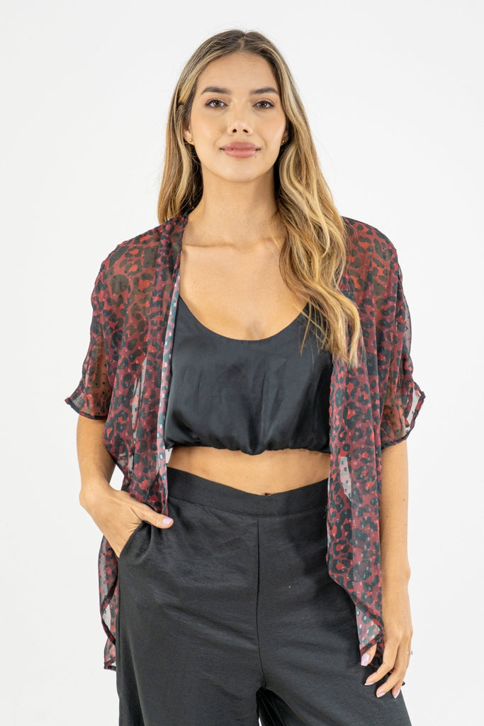 KIMONO KIM II - VINOTINTO - Sofisticadas