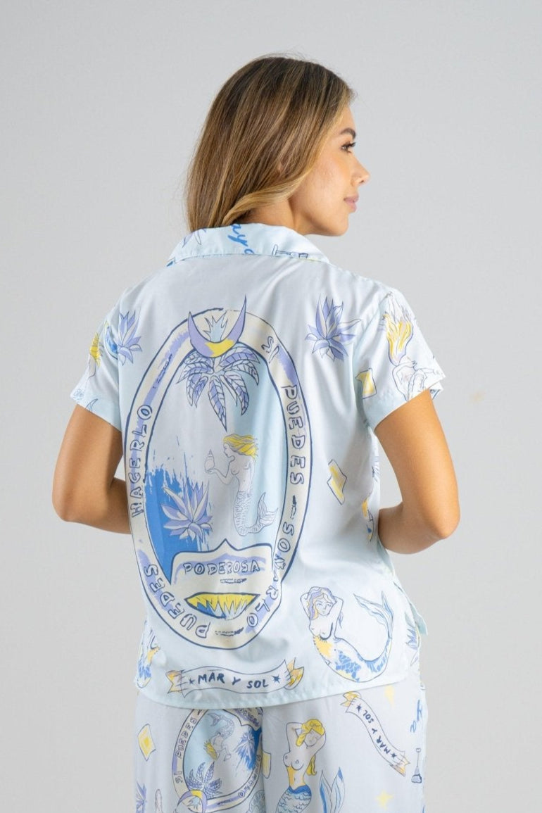 SET DANNA I PANTALON - AZUL - Sofisticadas